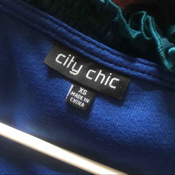 Blue peplum shirt - Picture 2 of 3